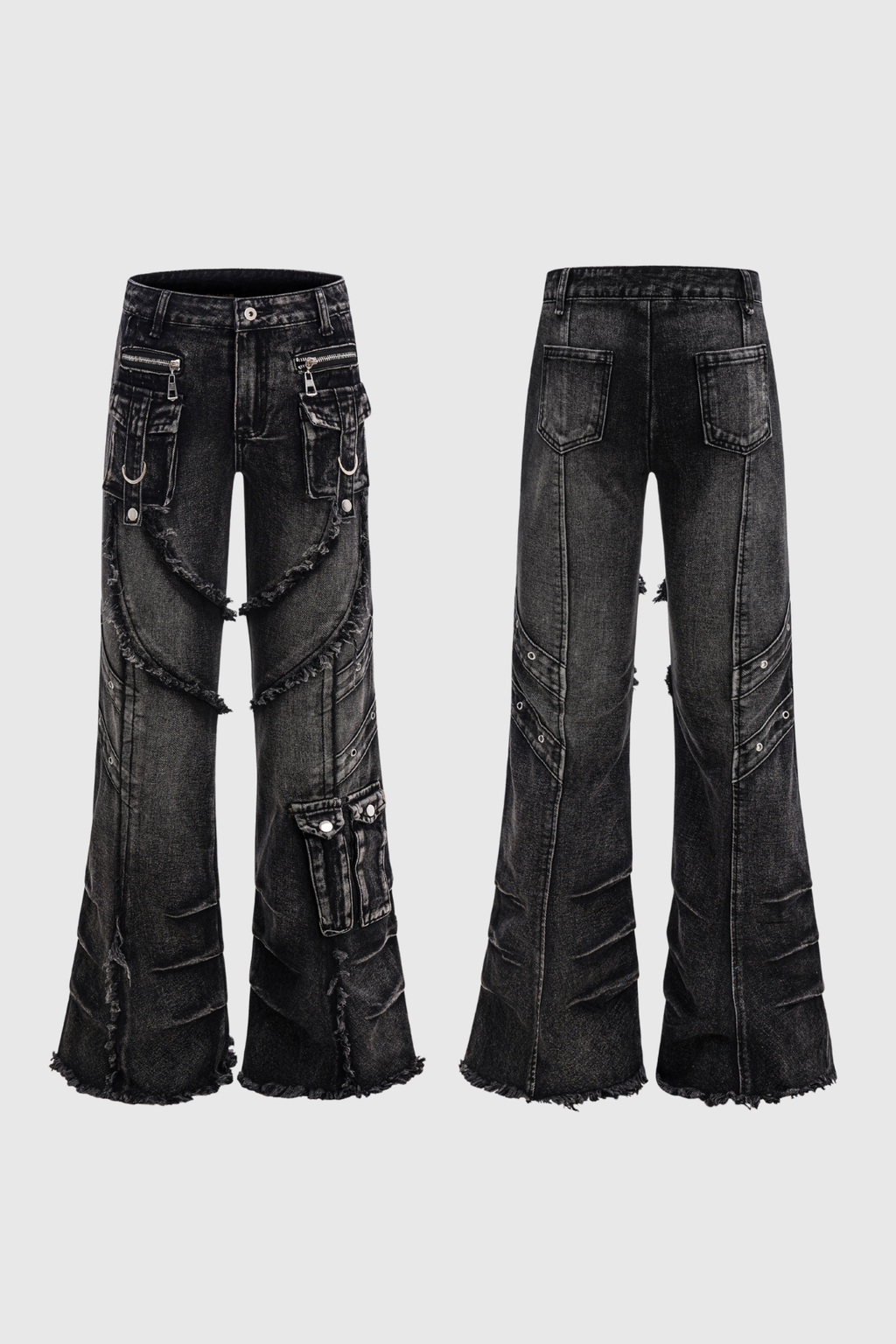 Bradley Fringe Pocket Bootcut Jeans
