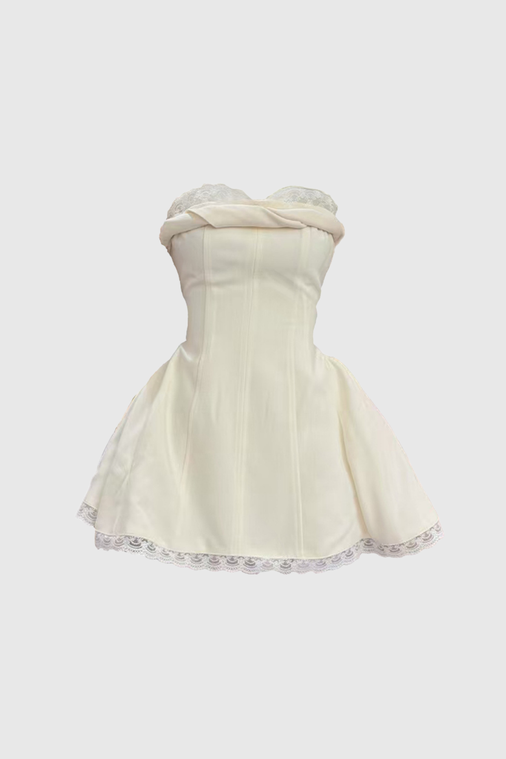 Brage Strapless Lace Mini Dress