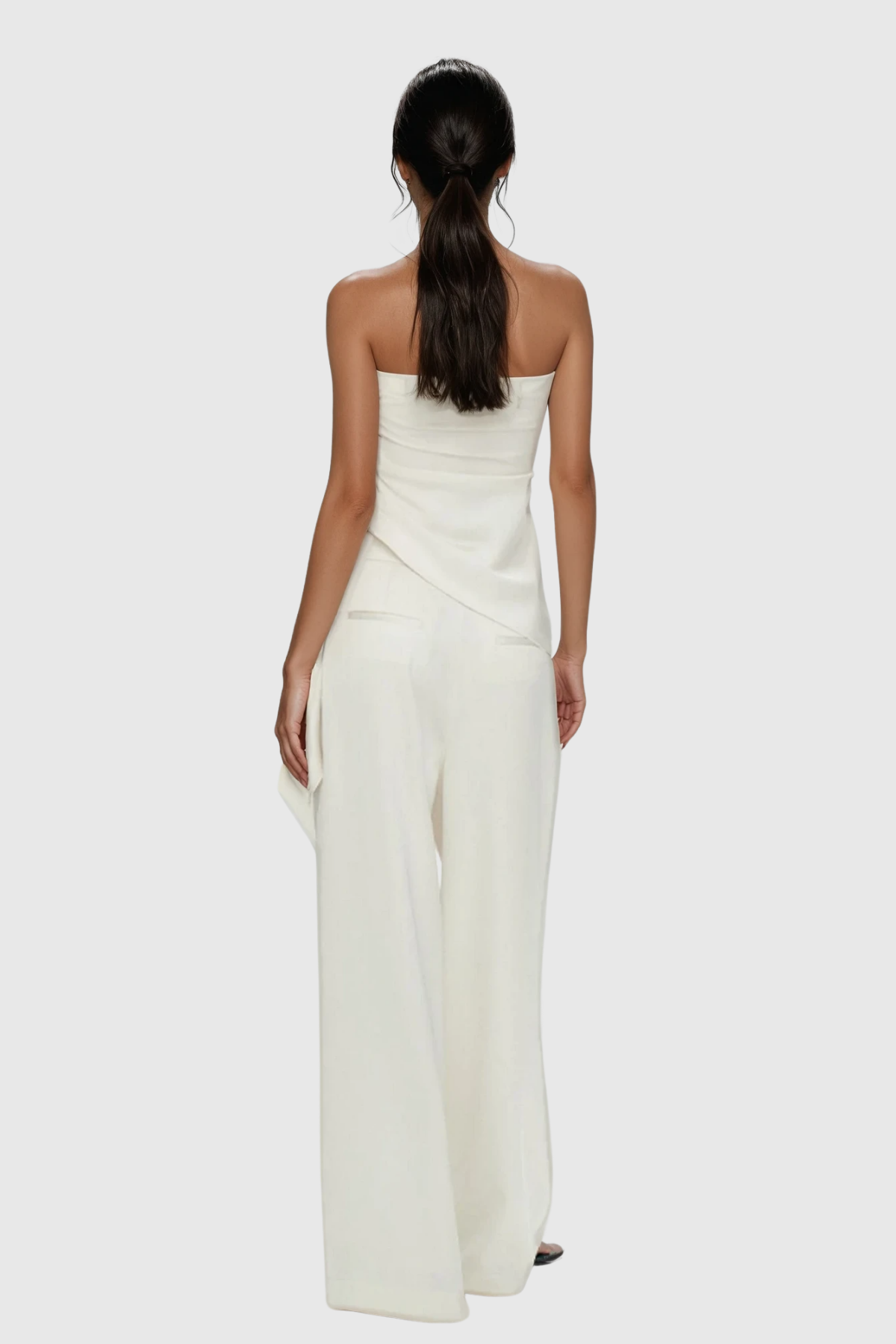 Braith Satin Lace Up Pants Set