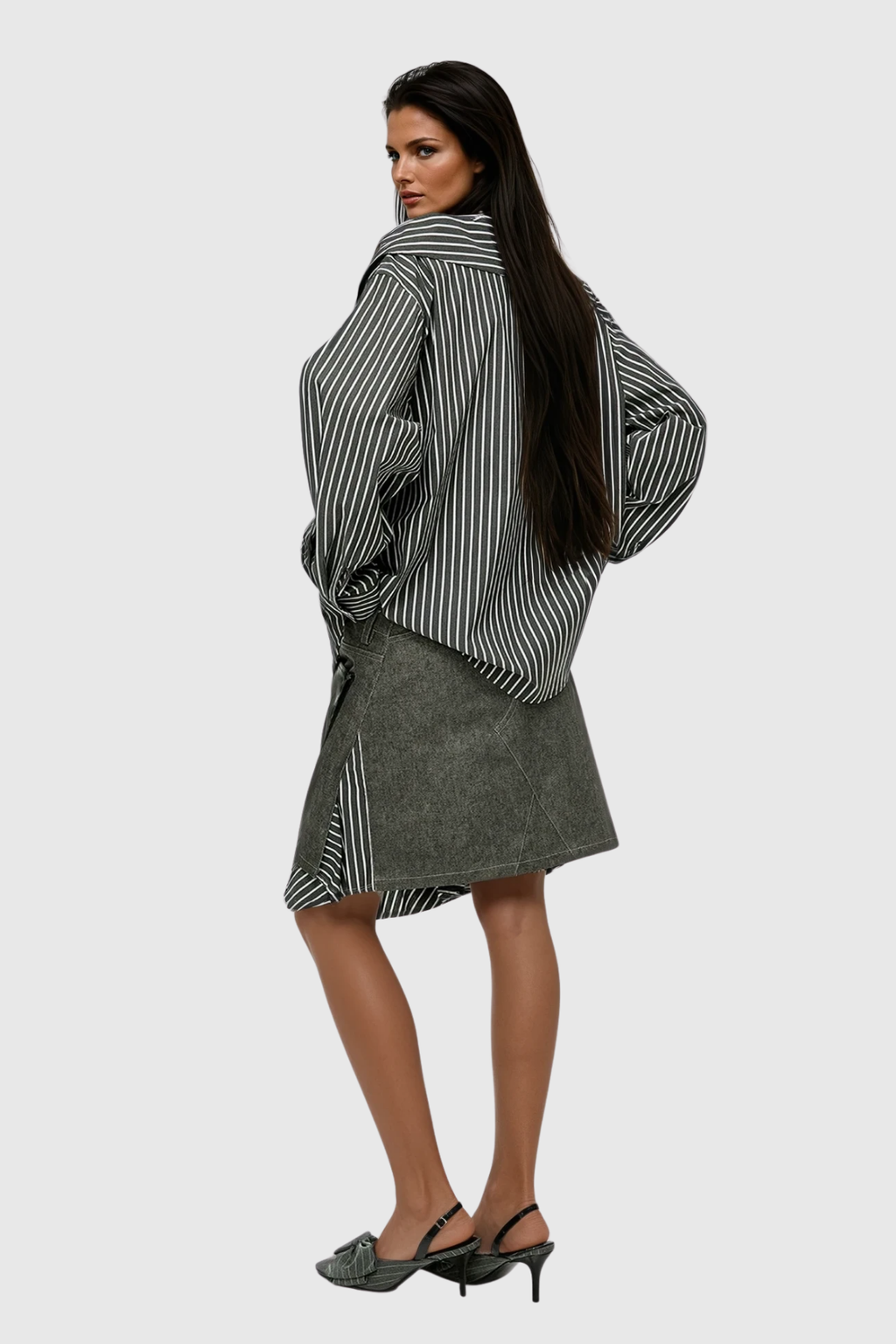 Brand Stripe Deconstruct Shirt