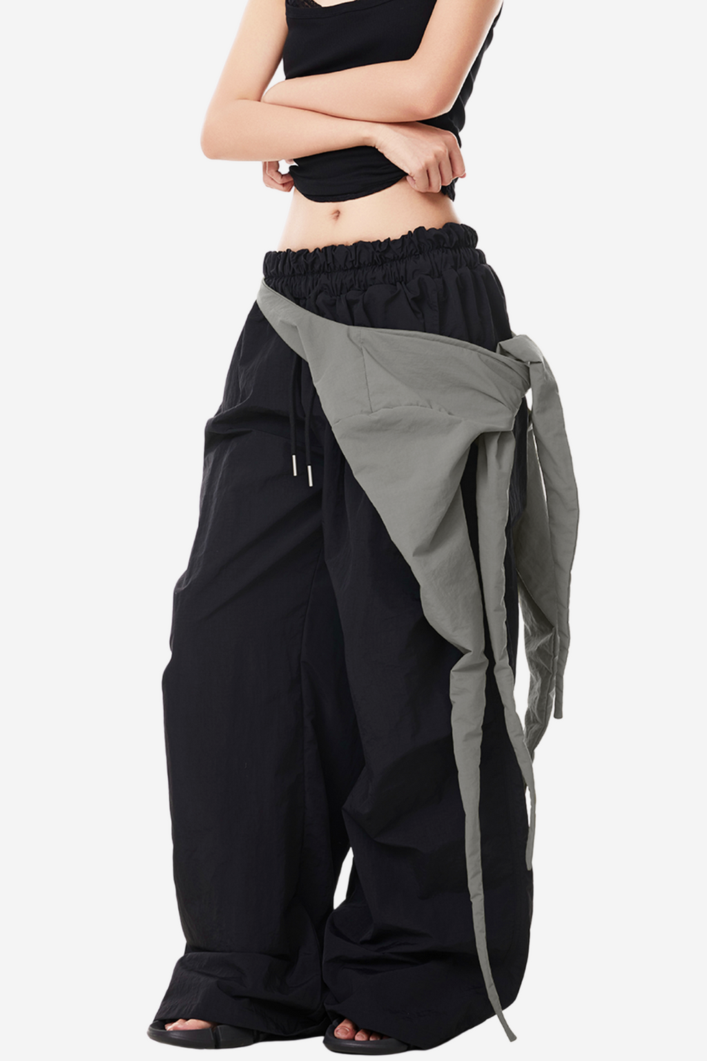 Brandie Lace Up Wide Pants