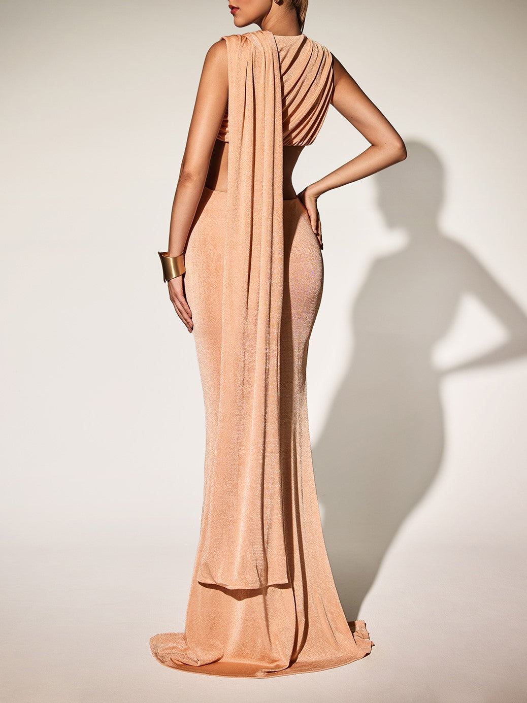 Breiana Sleeveless Ruch Maxi Dress