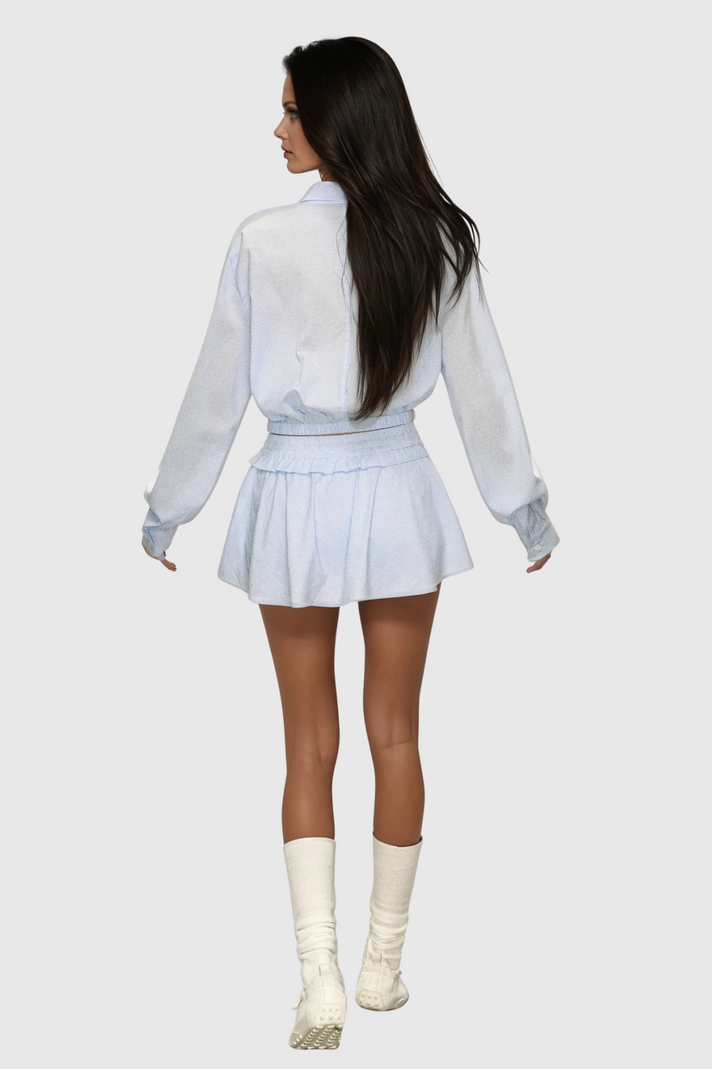 Cadfael Stripe Shirt Skirt Set