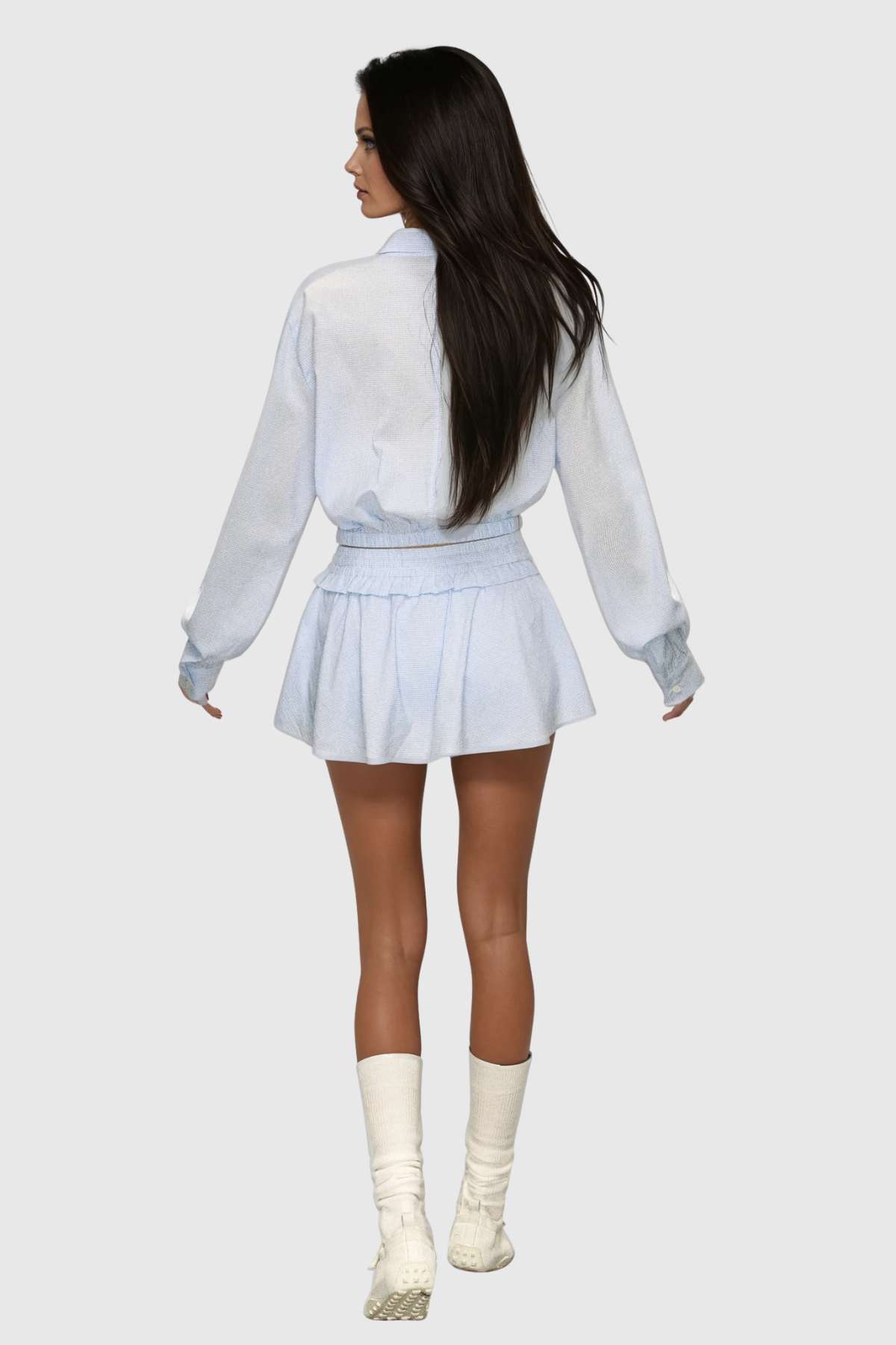 Cadfael Stripe Shirt Skirt Set