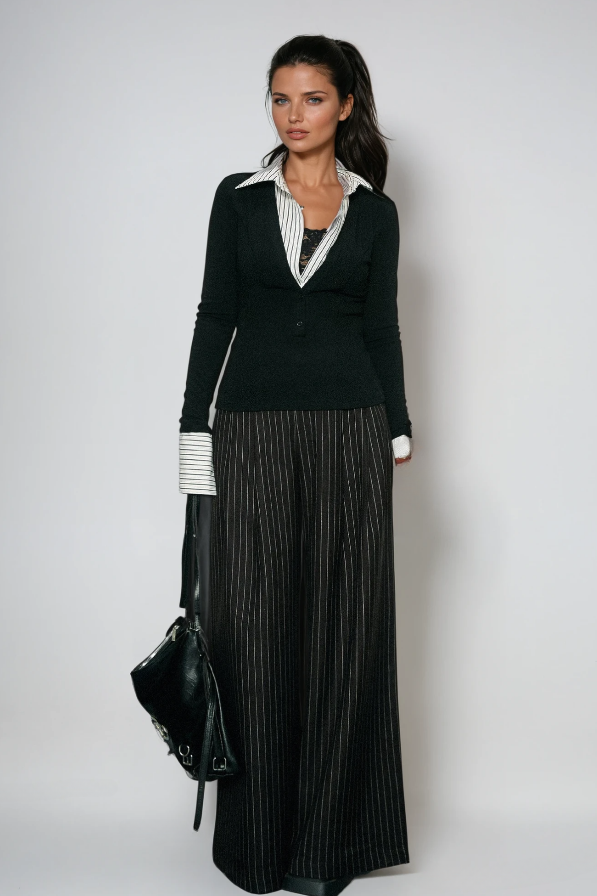 Cadmus Stripe Plunge Pants Set