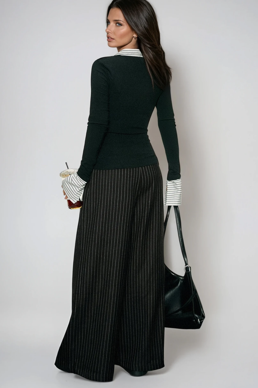 Cadmus Stripe Plunge Pants Set