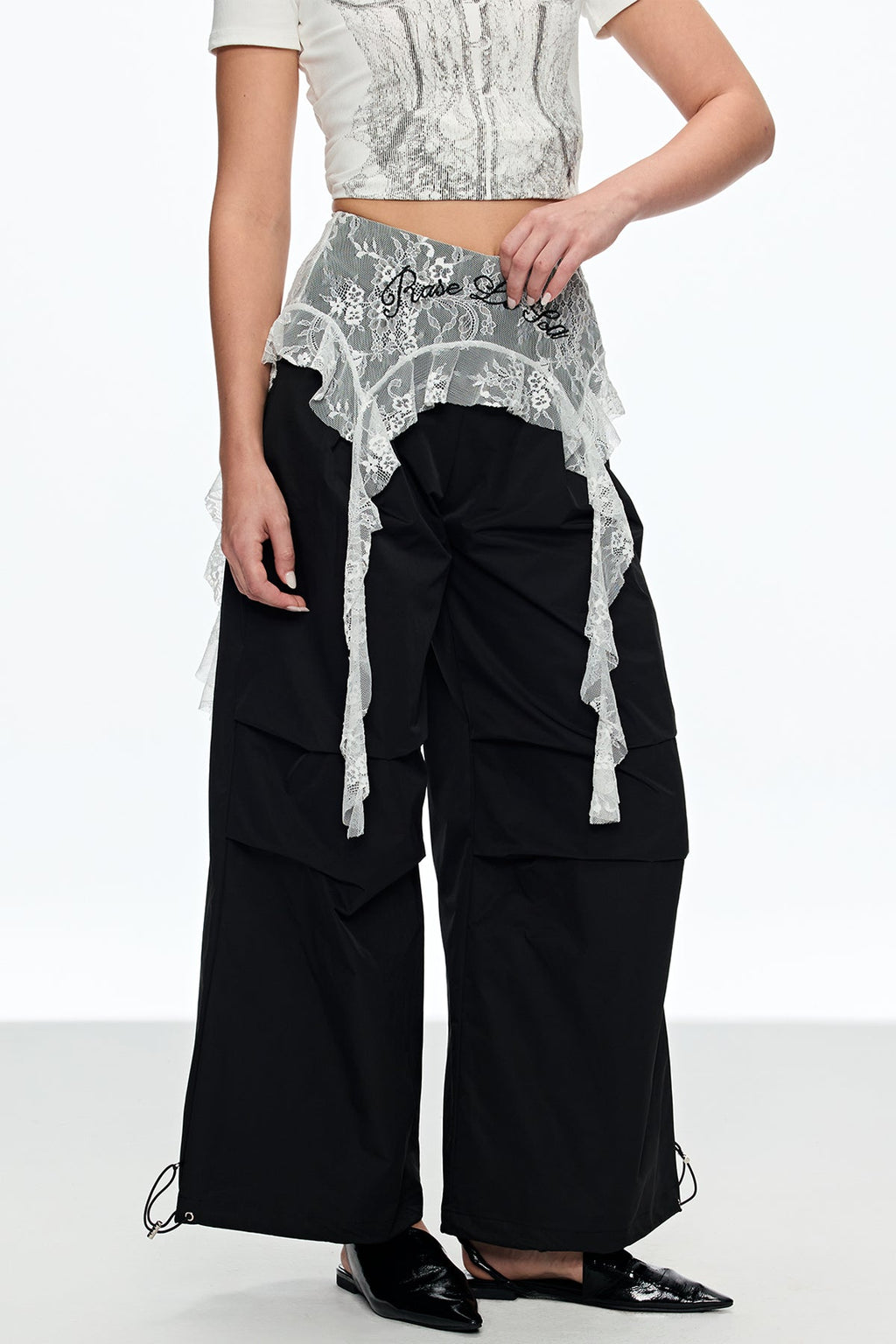 Caelina Lace Wide Leg Pants