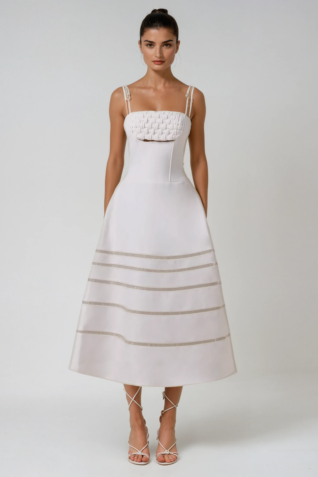 Caesar Shawl Cutout Maxi Dress