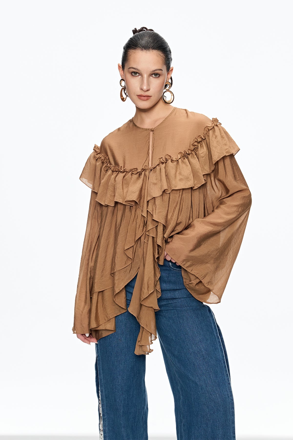 Cairbre Ruffle Fringe Top