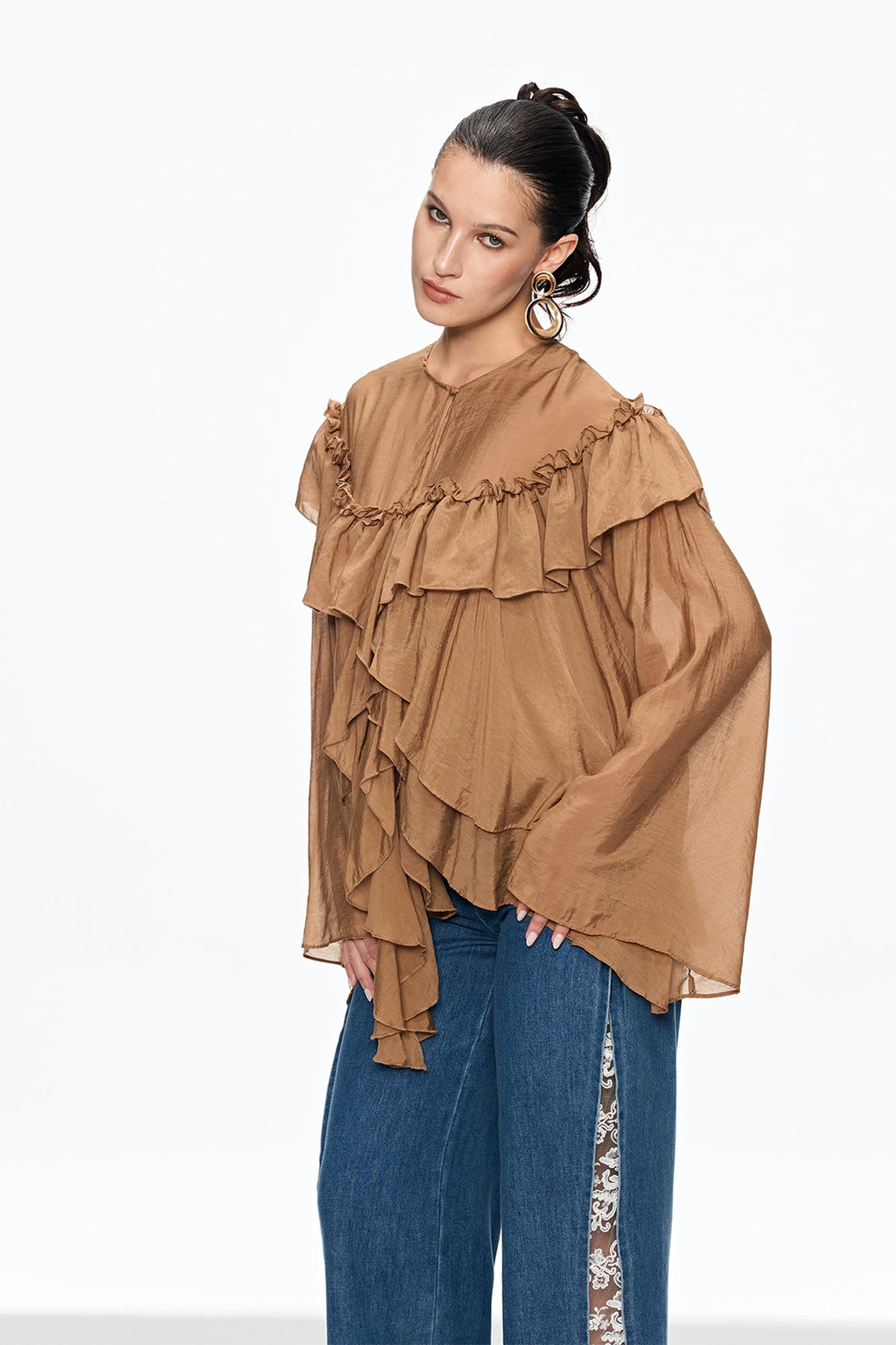 Cairbre Ruffle Fringe Top