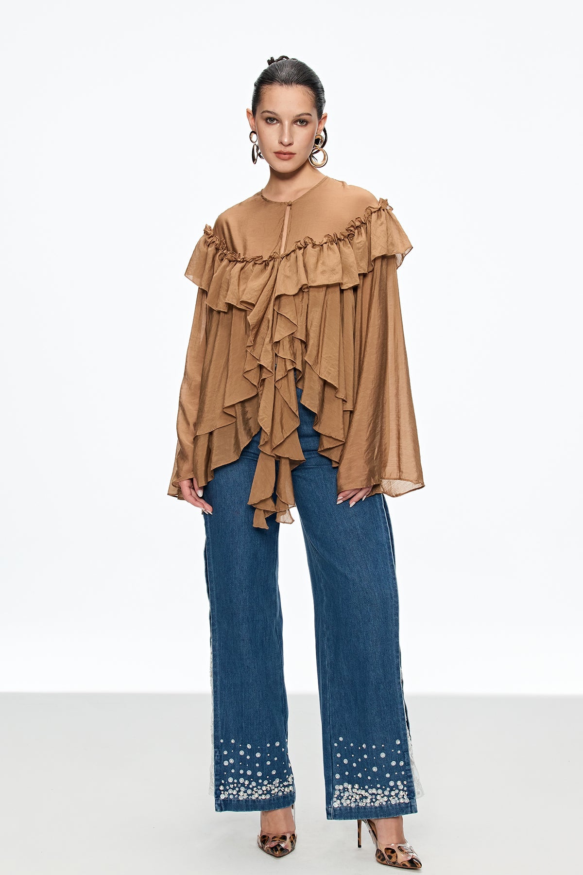 Cairbre Ruffle Fringe Top