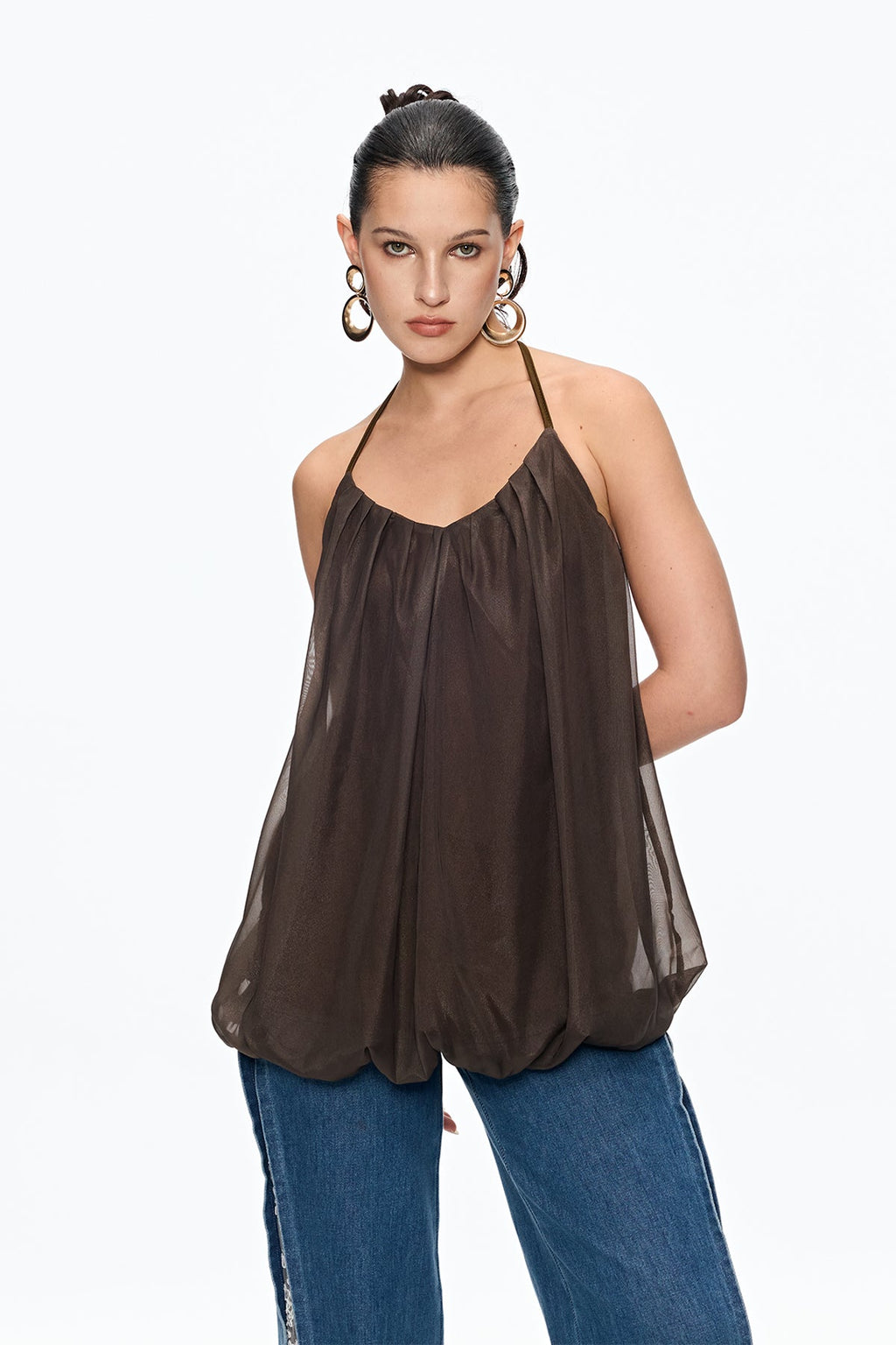 Cairo Halter Neck Ruch Top