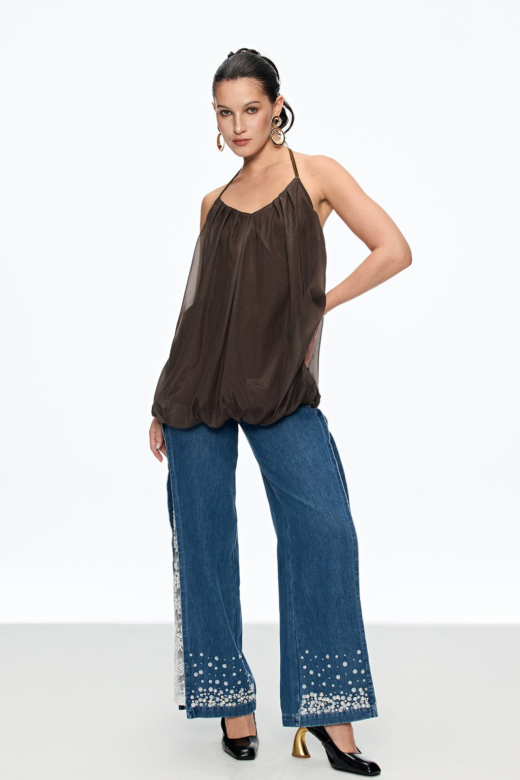 Cairo Halter Neck Ruch Top