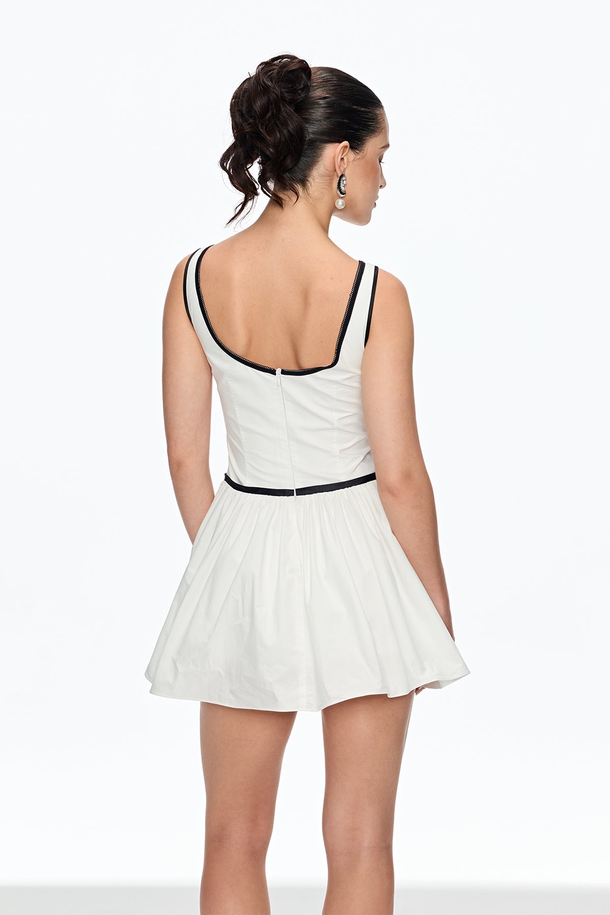 Cale Sleeveless Ruch Mini Dress