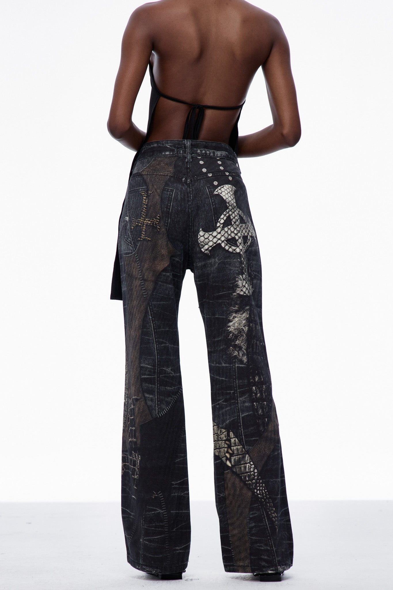 Callan Python Pattern Jeans