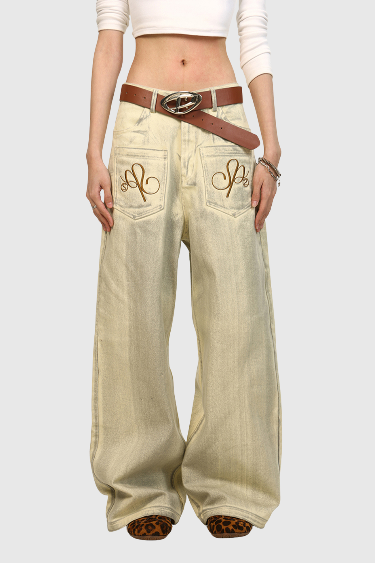 Callias Bleached Straight Jeans