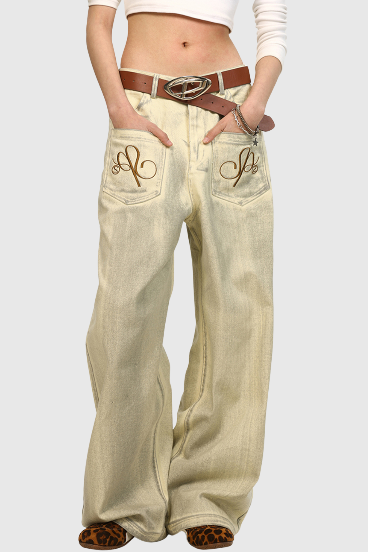 Callias Bleached Straight Jeans