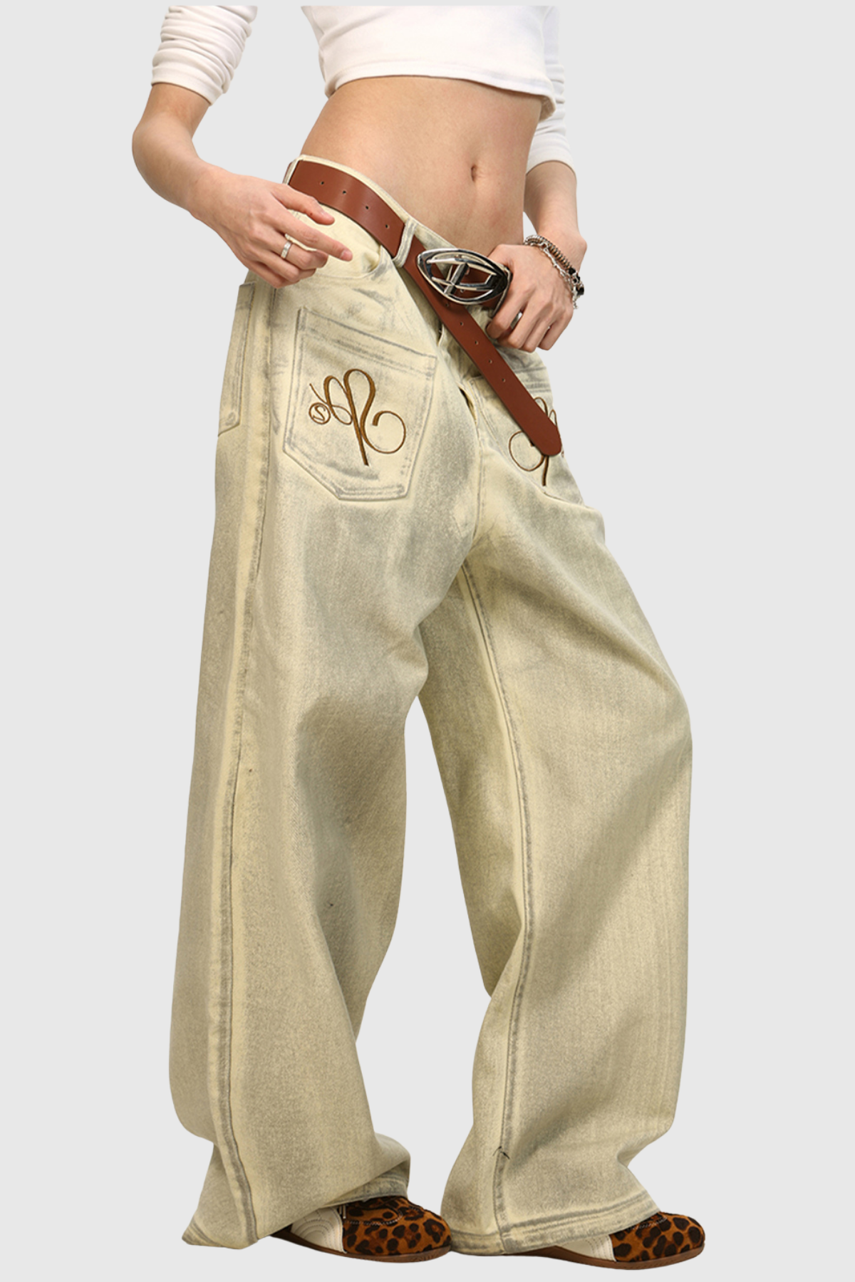 Callias Bleached Straight Jeans