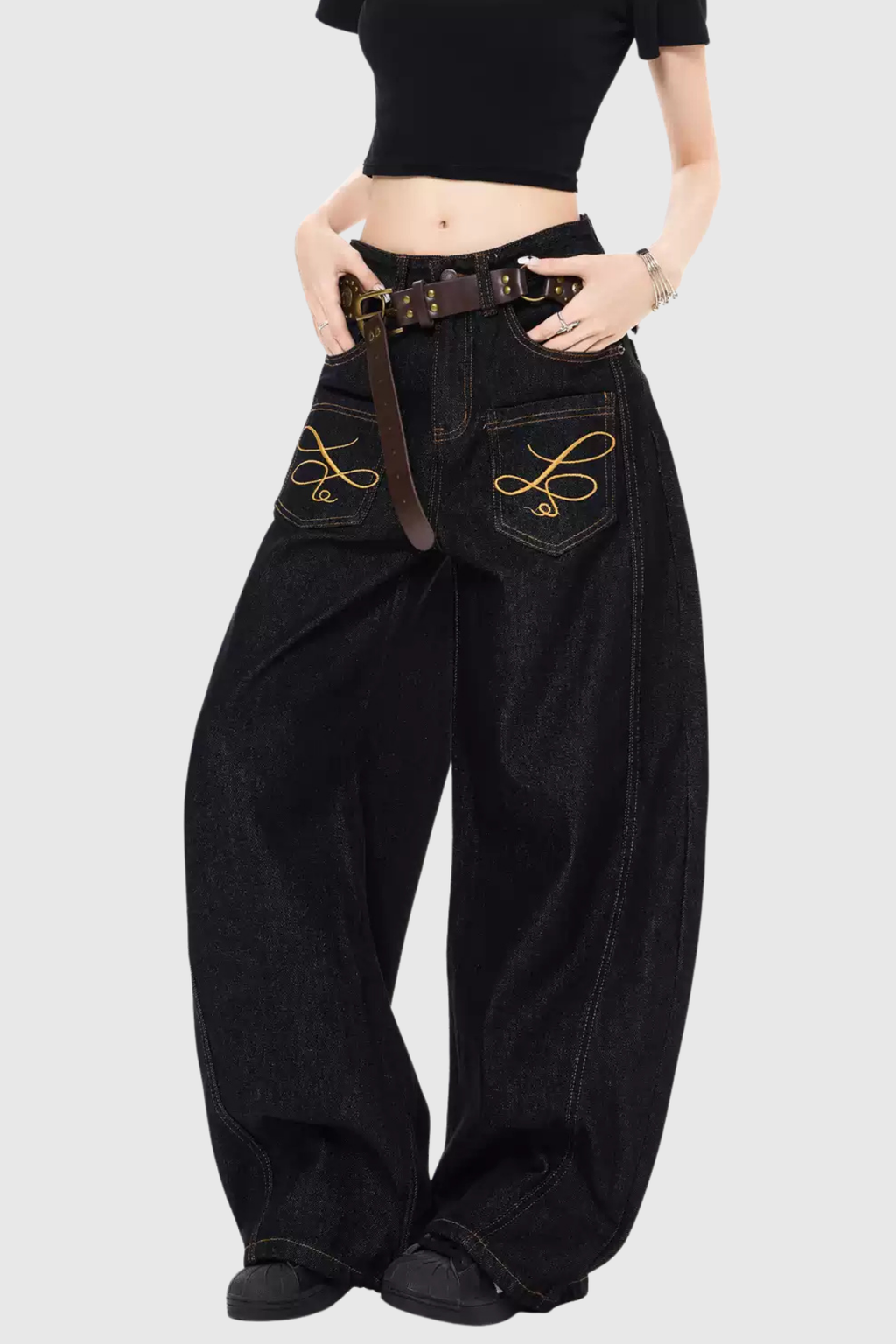 Callias Print Baggy Jeans