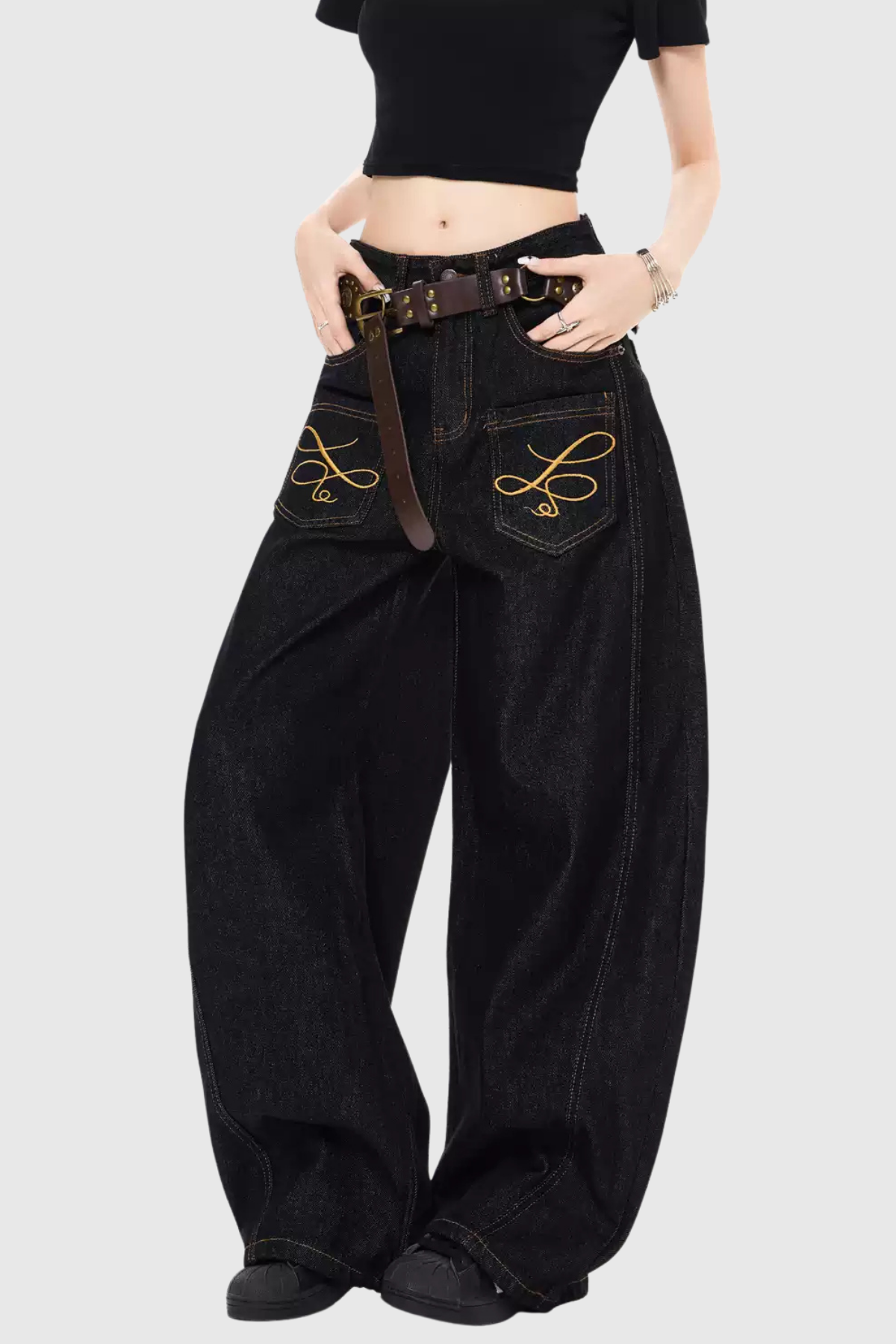 Callias Print Baggy Jeans