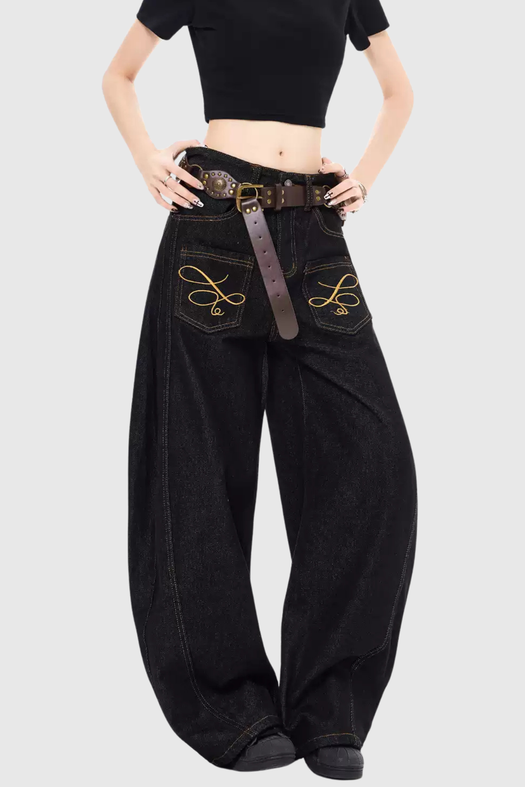 Callias Print Baggy Jeans