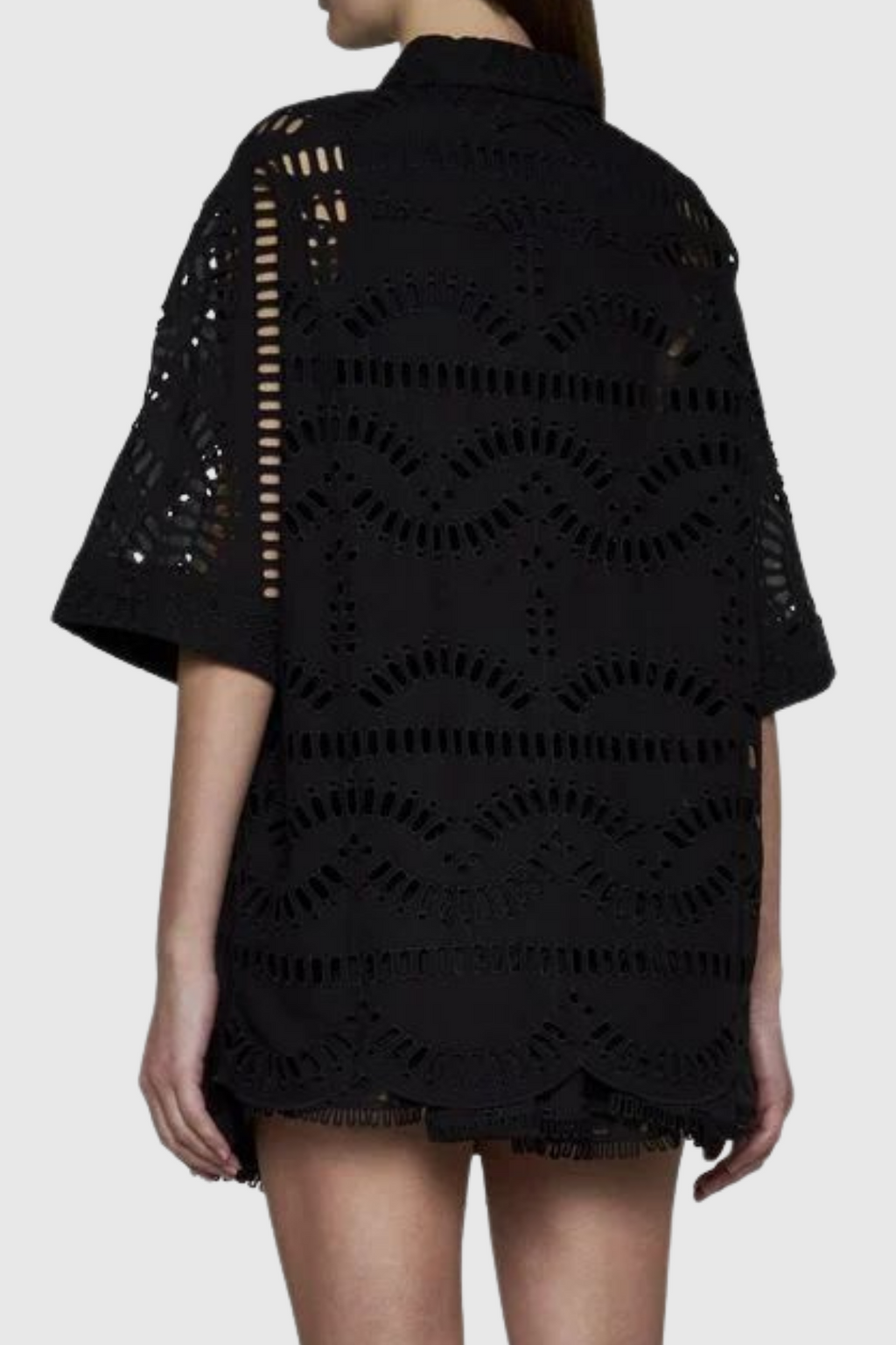 Calliope Hollow Embroidered Sets In Black