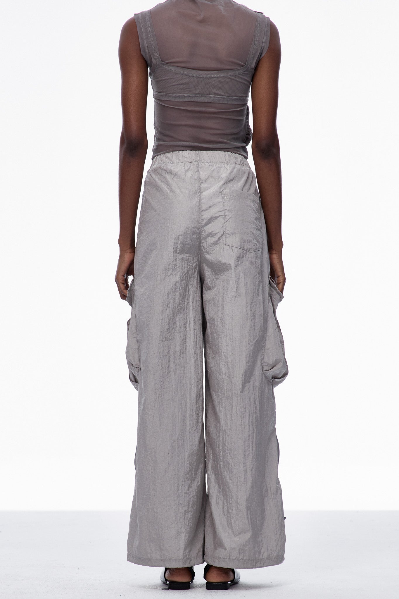 Calogero Ruch Drawstring Pants In Grey