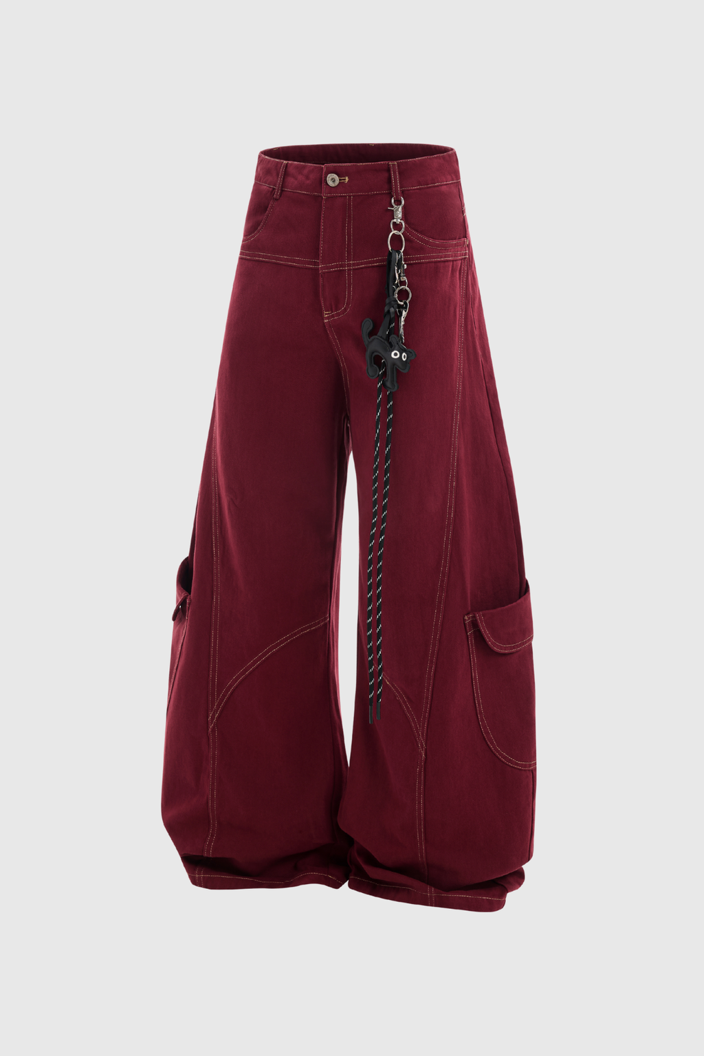 Camilo Baggy Jeans In Red