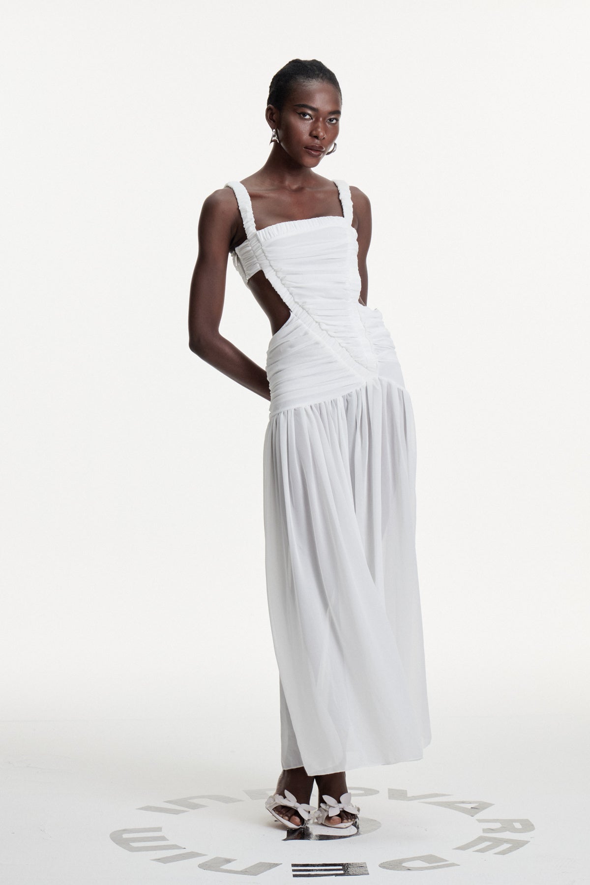 Candy Ruch Cutout Maxi Dress