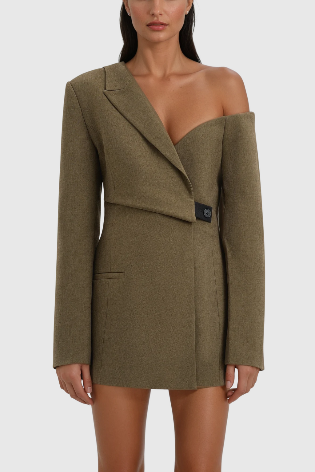 Caner Asymmetric One Shouder Blazer