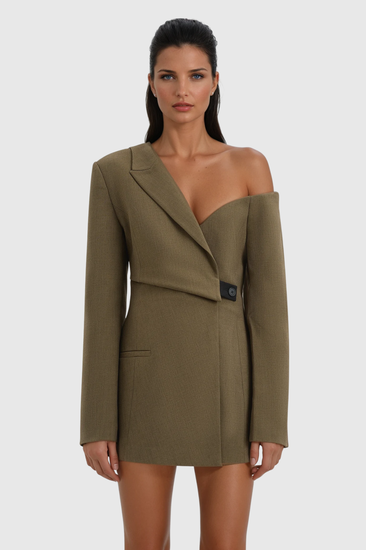 Caner Asymmetric One Shouder Blazer