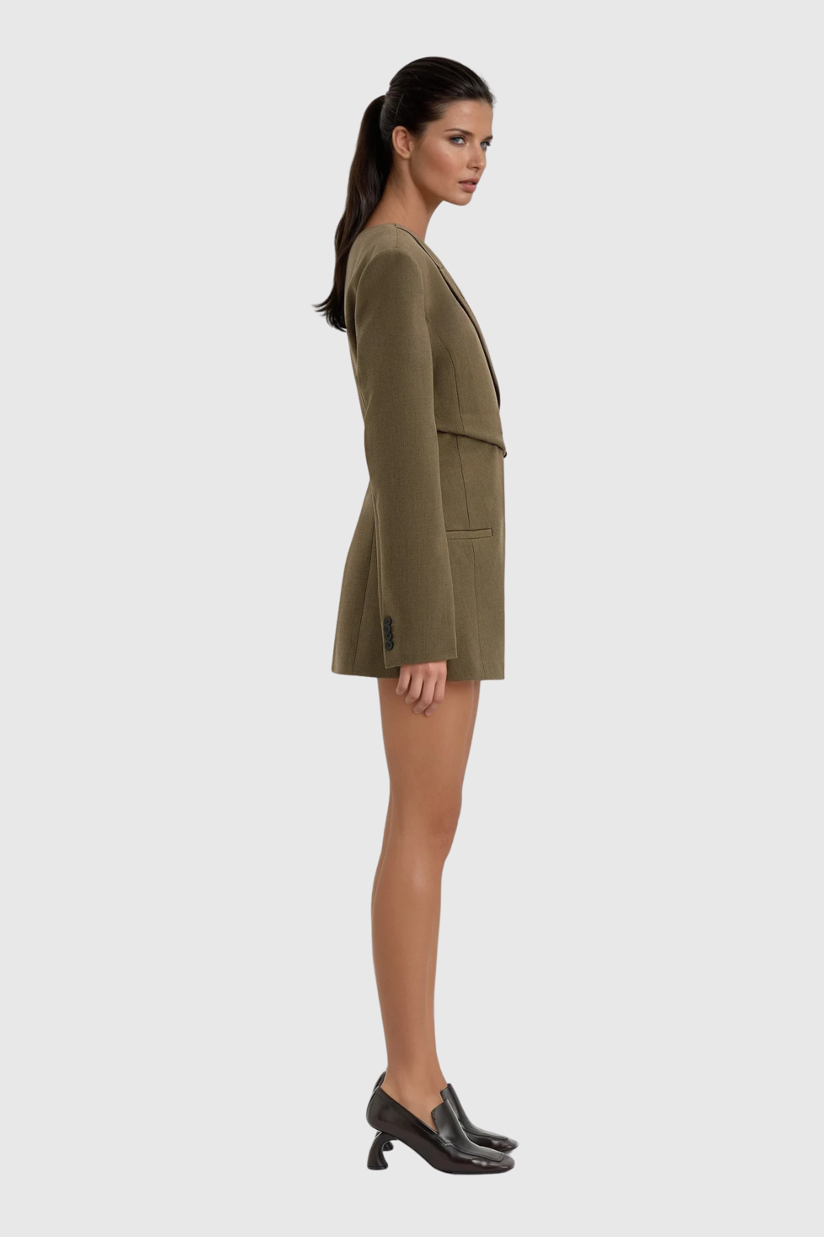 Caner Asymmetric One Shouder Blazer