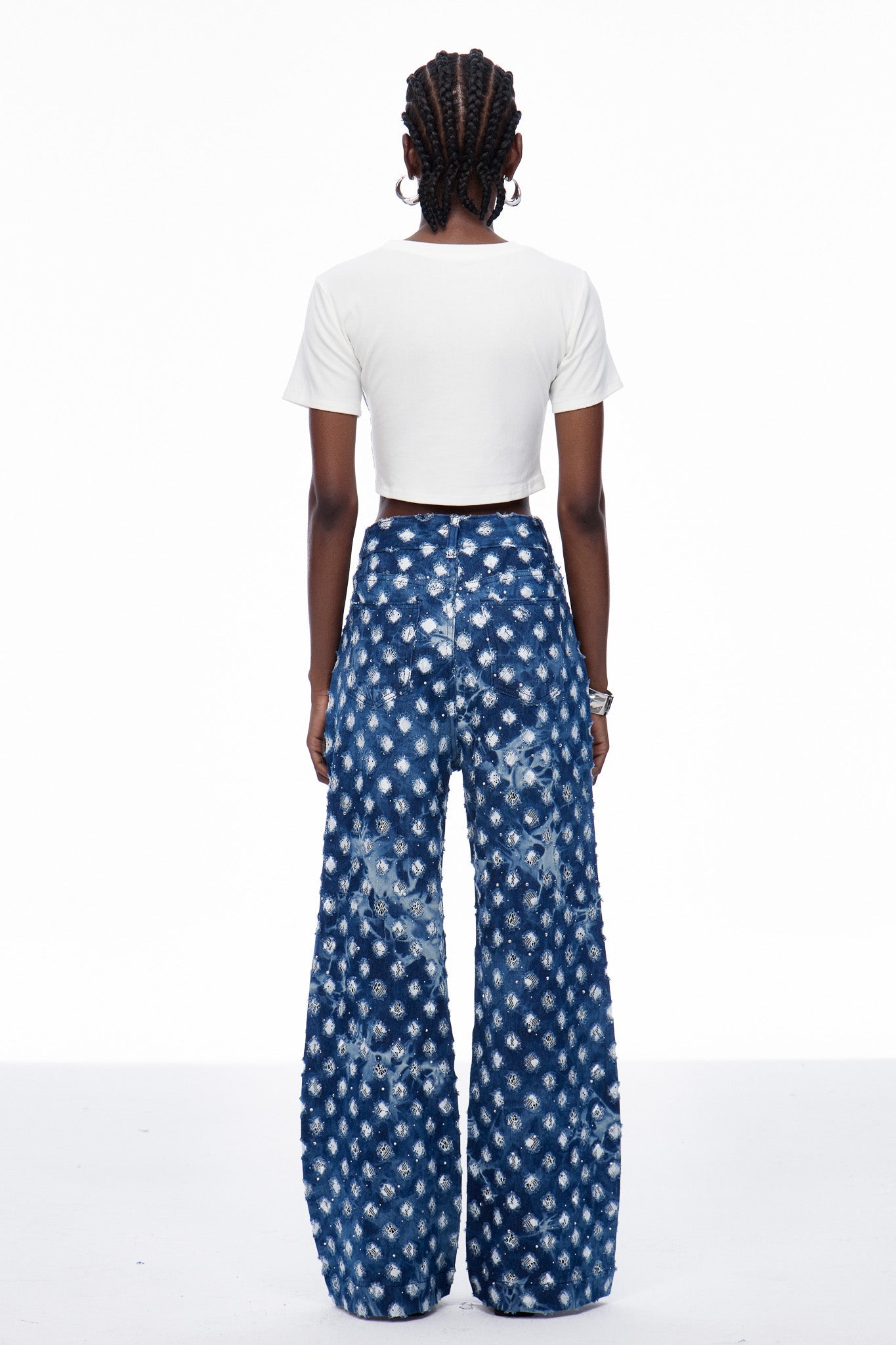 Caoilfhionn Cutout Lace Jeans