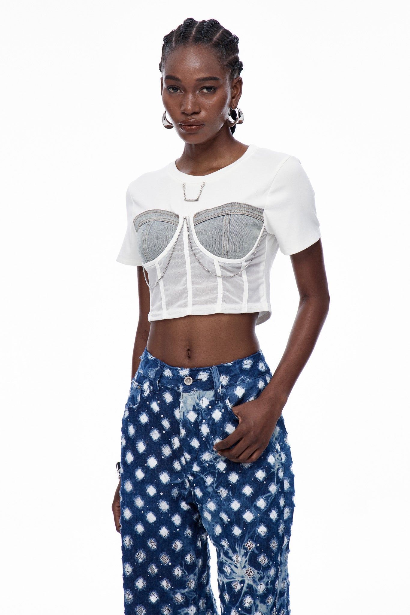 Caoilinn Chain Corset Top