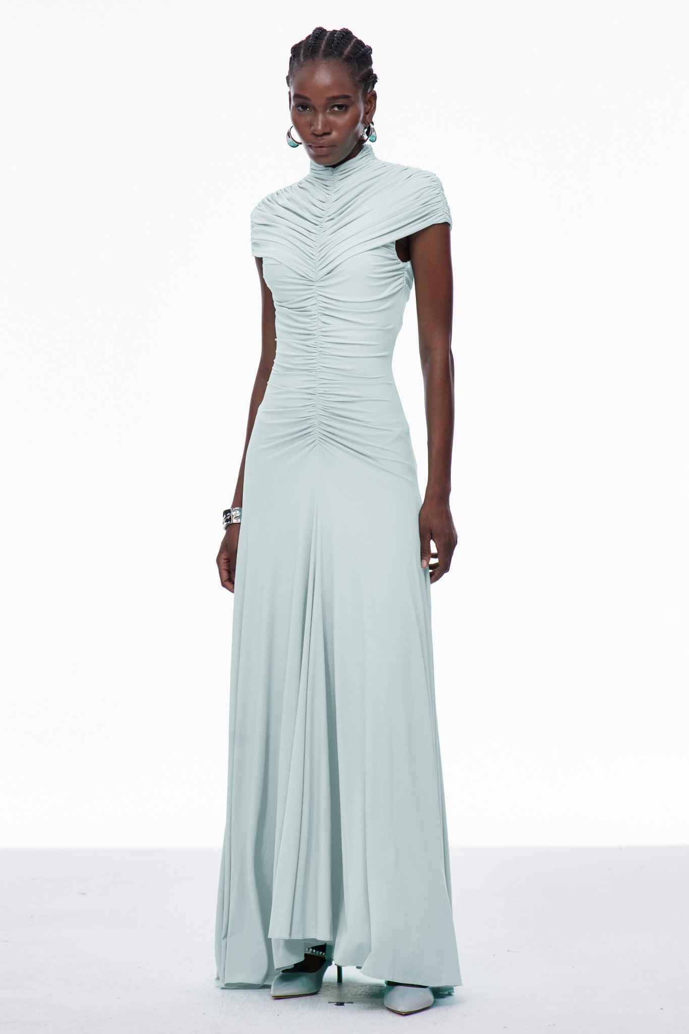 Caradog Ruch Ruffle Maxi Dress