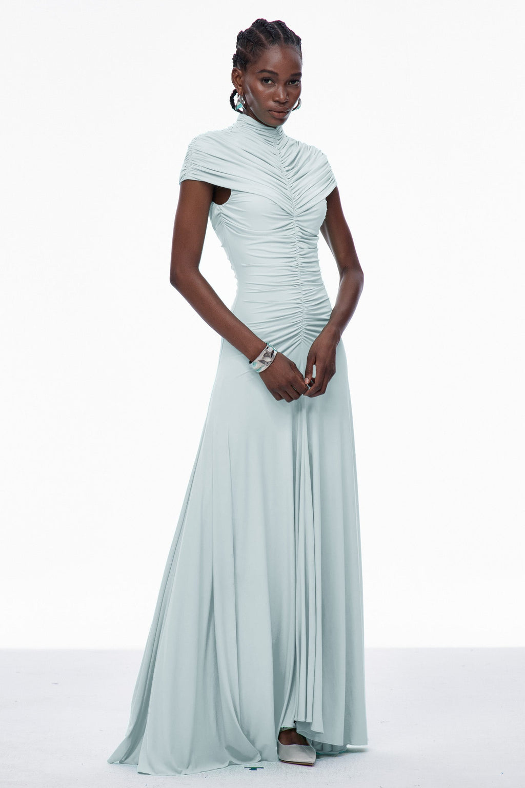 Caradog Ruch Ruffle Maxi Dress