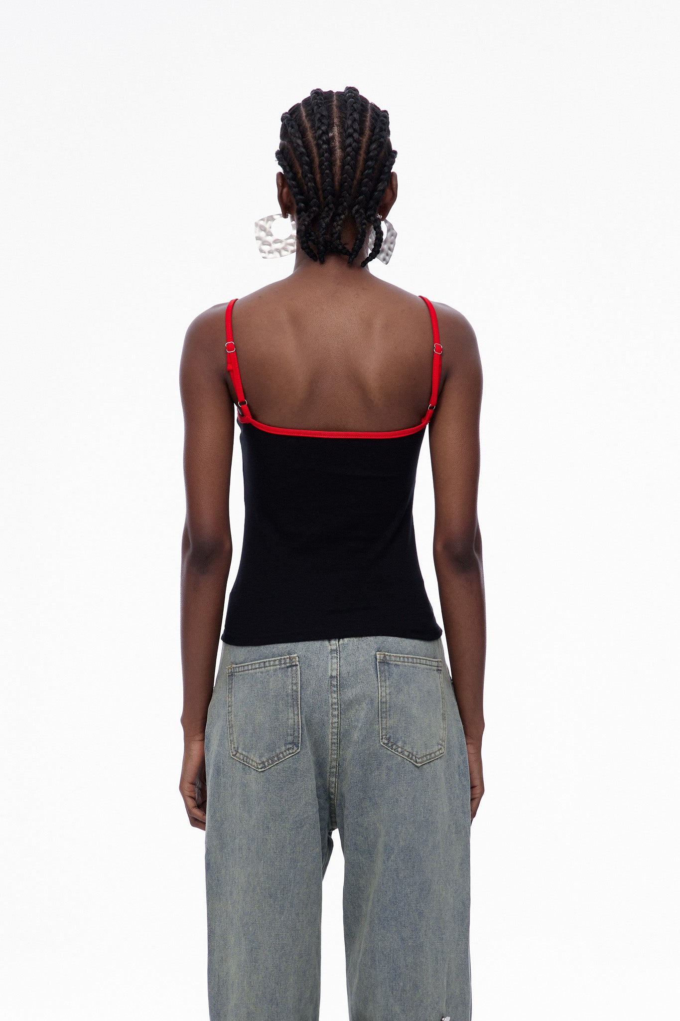 Carbry Print Spaghetti Top In Black