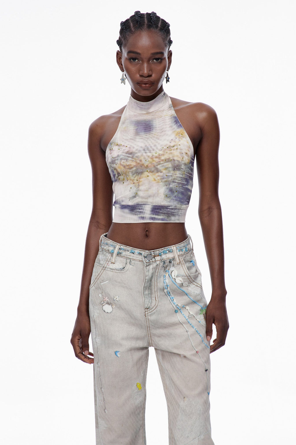 Cardea Butterfly Halter Neck Top