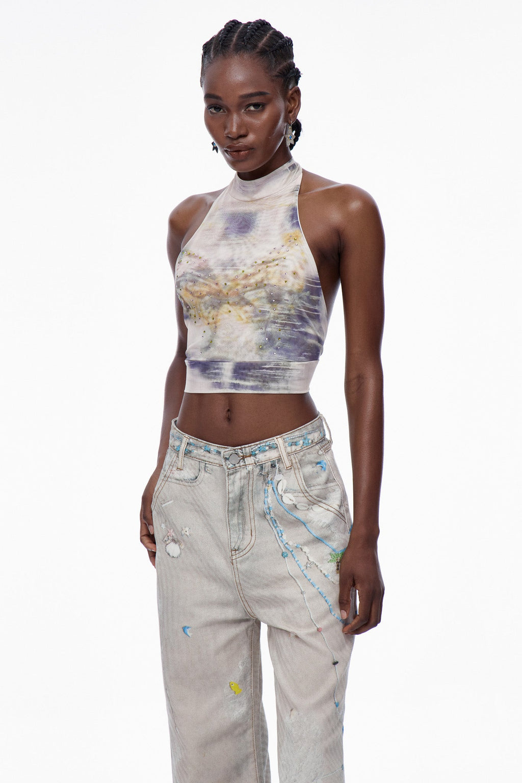 Cardea Butterfly Halter Neck Top