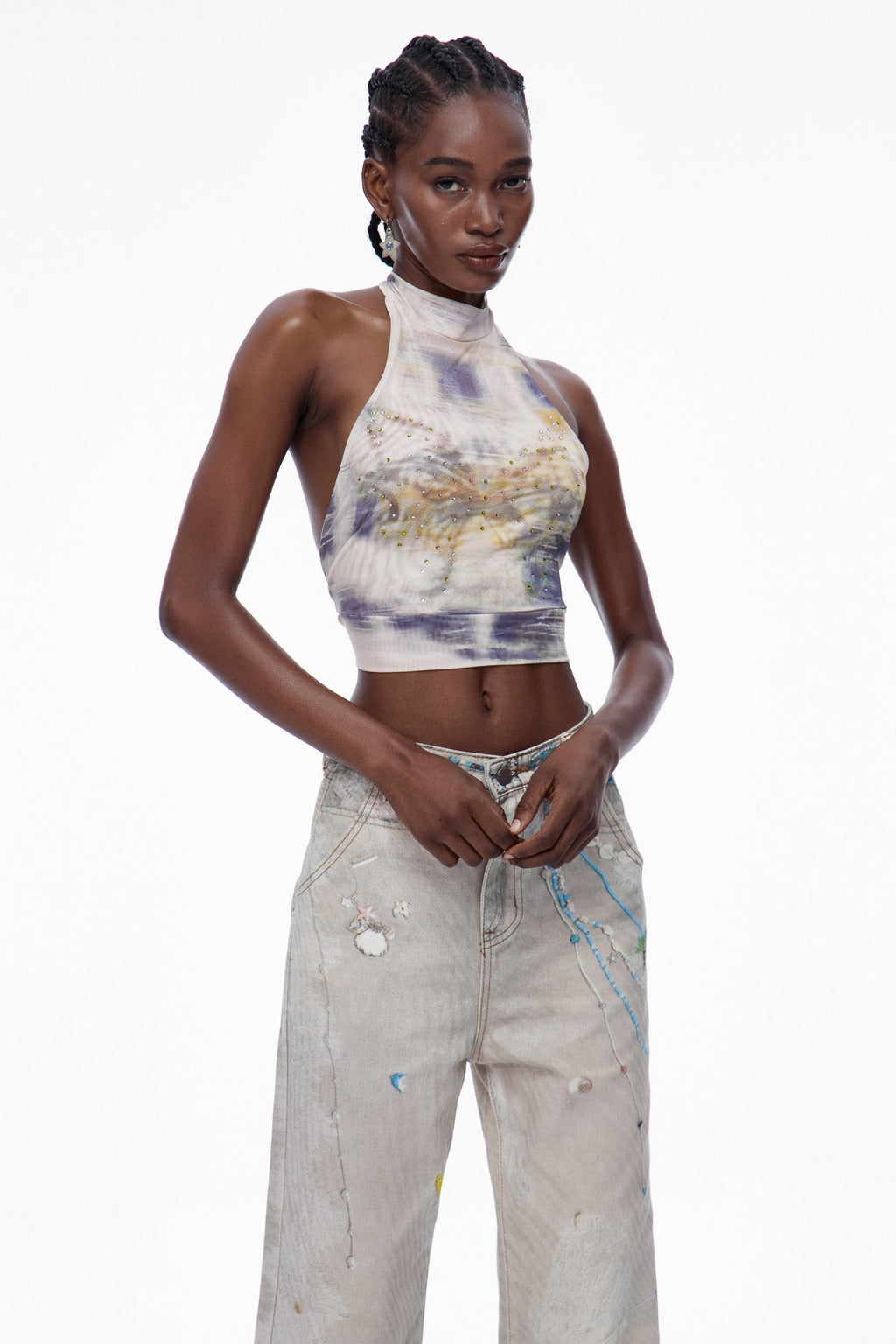 Cardea Butterfly Halter Neck Top