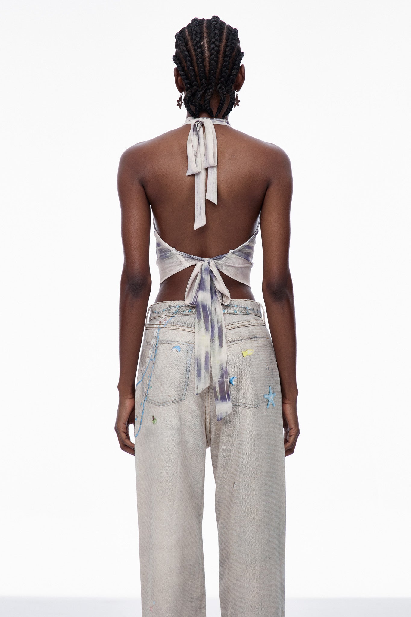 Cardea Butterfly Halter Neck Top