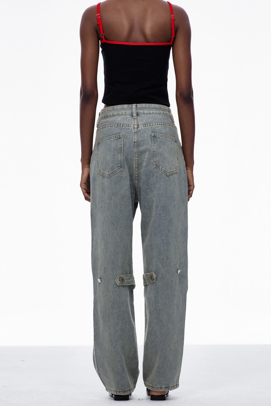 Careen Deconstruct Straight Jeans