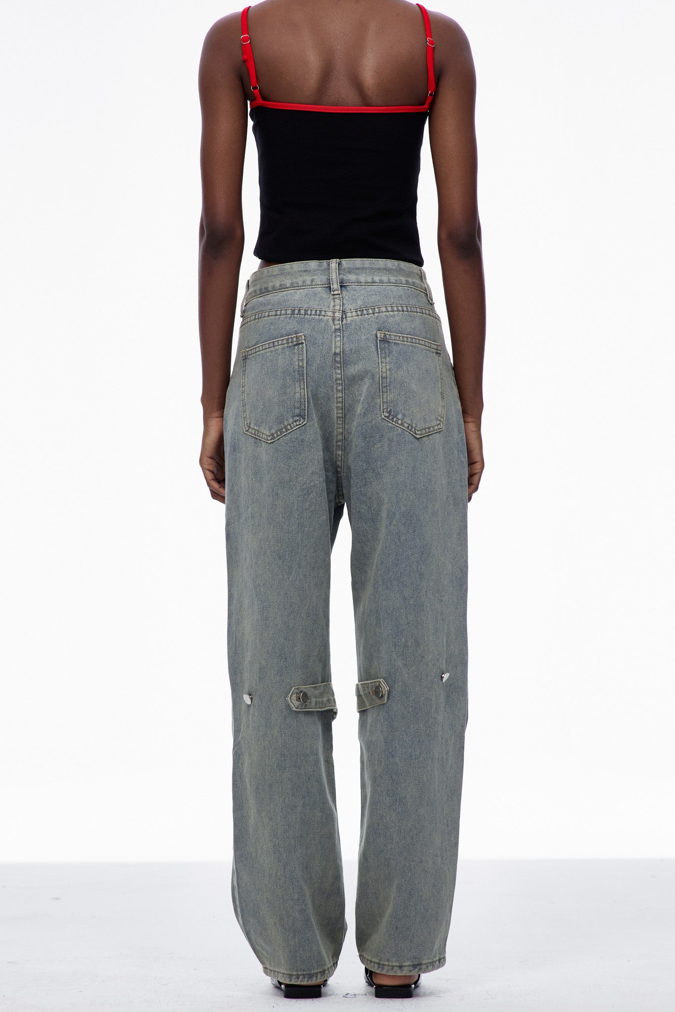 Careen Deconstruct Straight Jeans