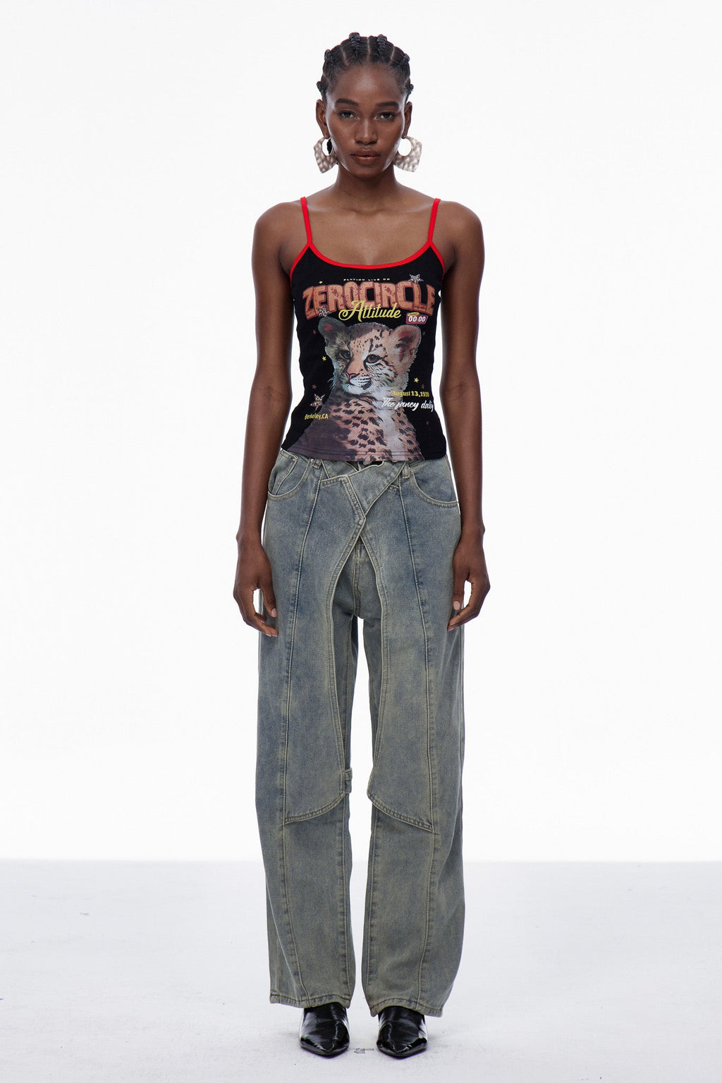 Careen Deconstruct Straight Jeans