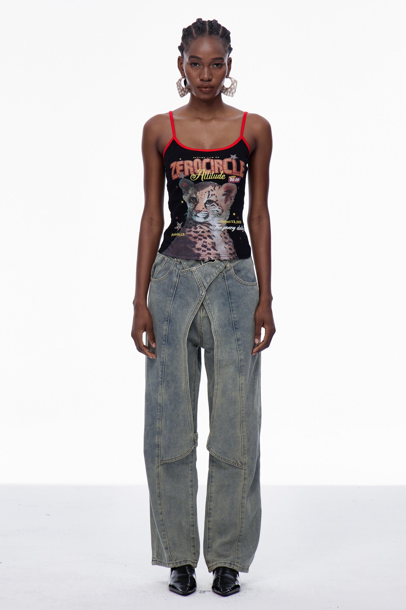 Careen Deconstruct Straight Jeans