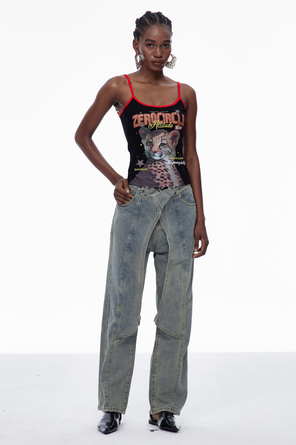 Careen Deconstruct Straight Jeans