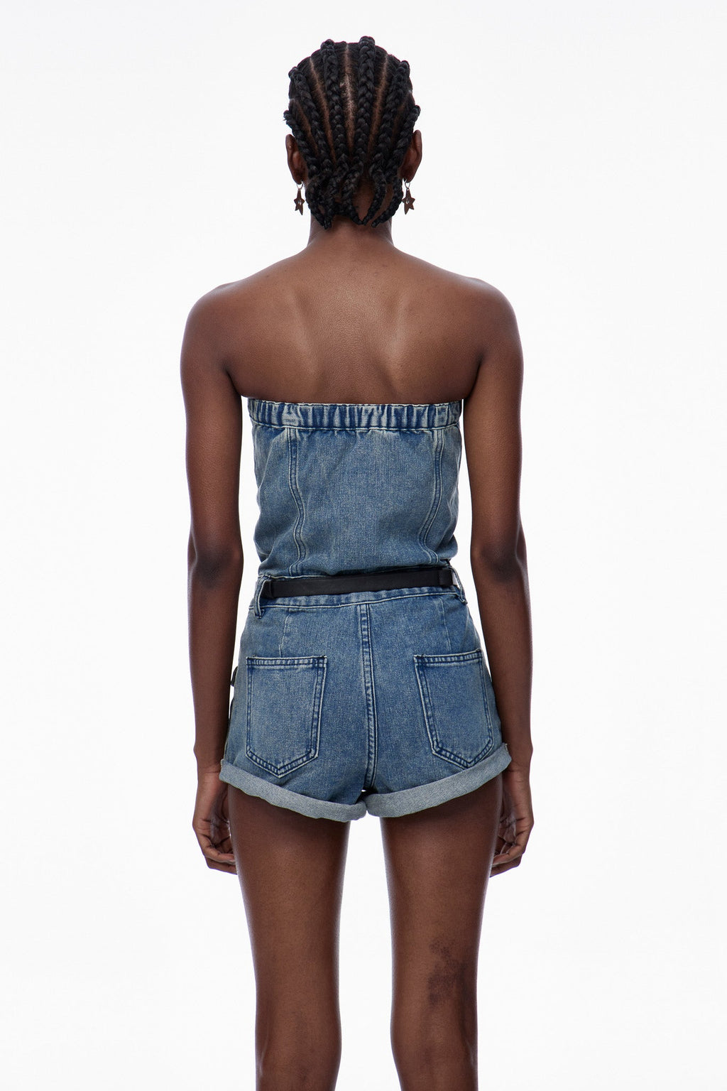 Caren Strapless Denim Jumpsuit