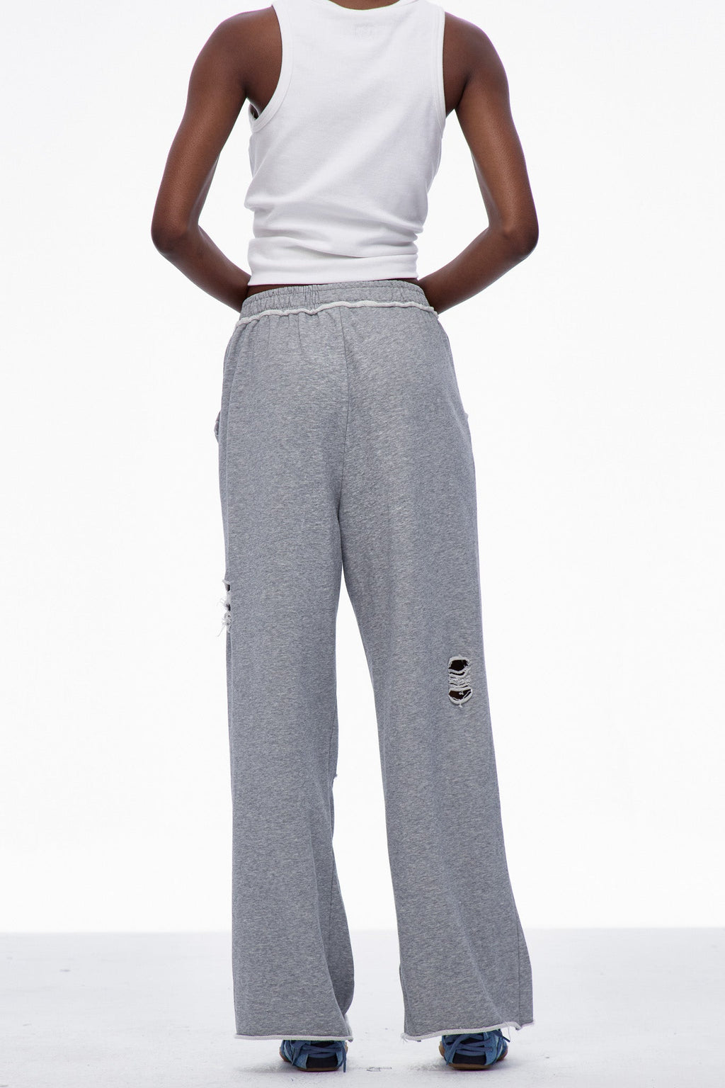 Carin Cutout Torn Pants