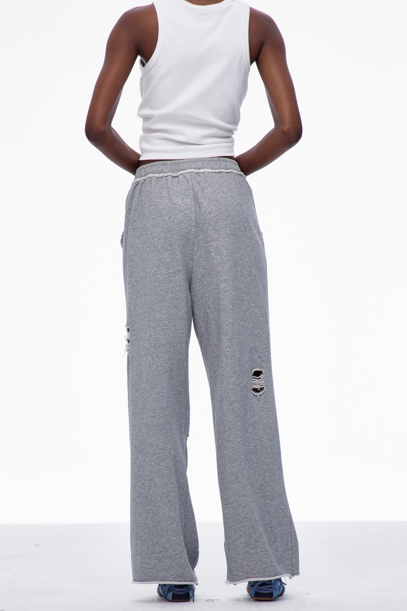 Carin Cutout Torn Pants