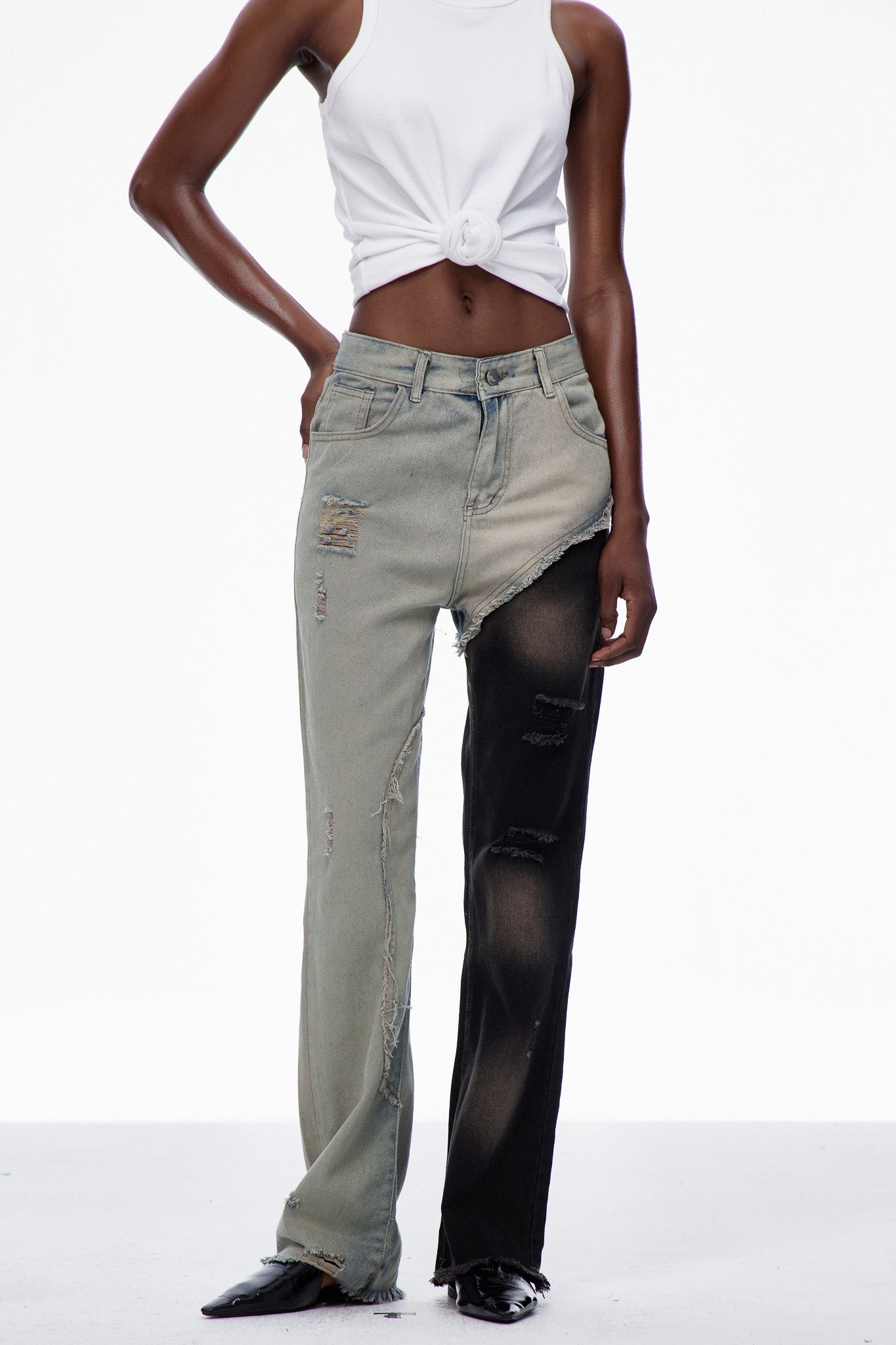 Carina Deconstruct Torn Jeans